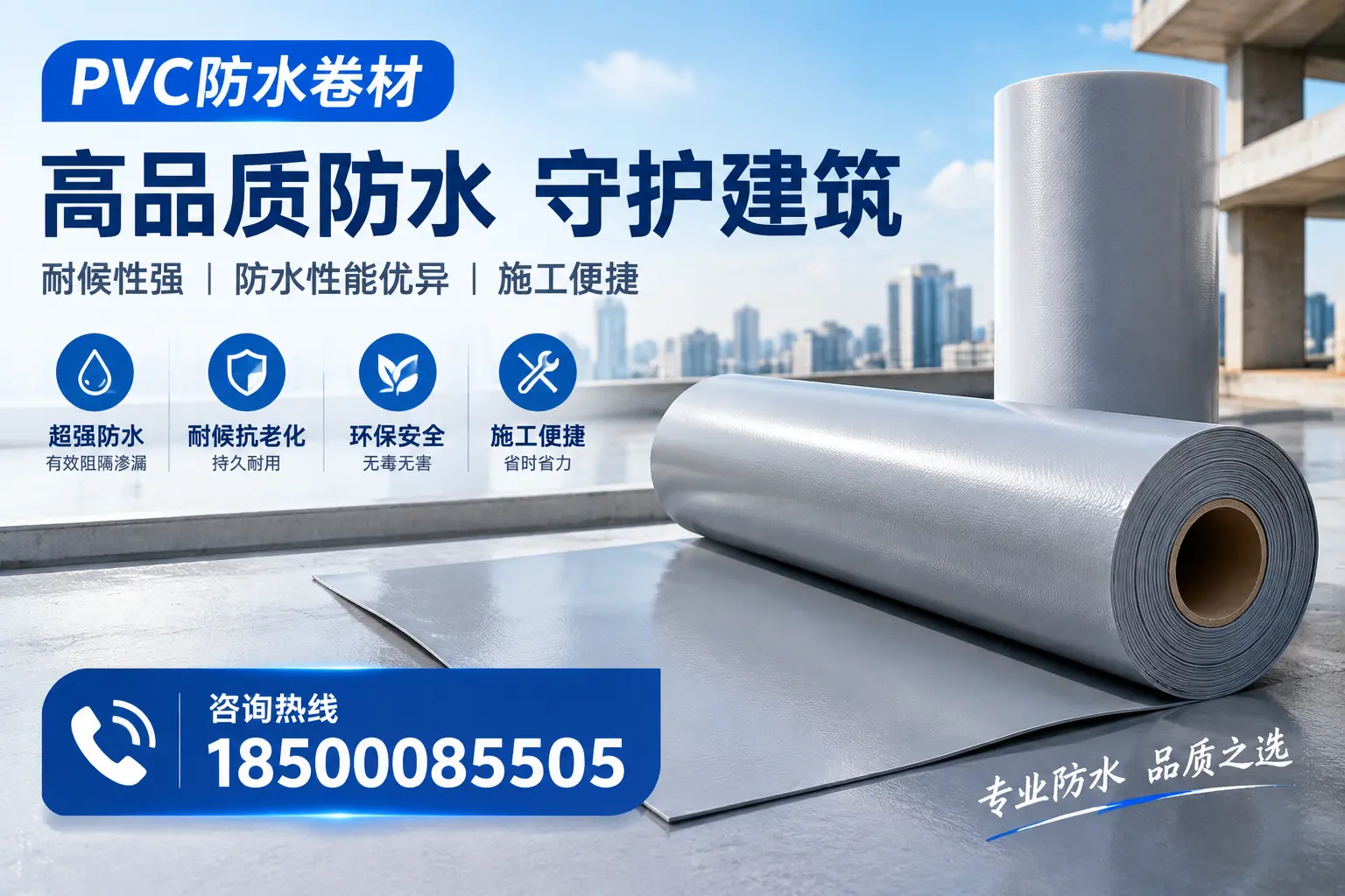 PVC防水卷材的防水效果评测，适合郑州的科学依据