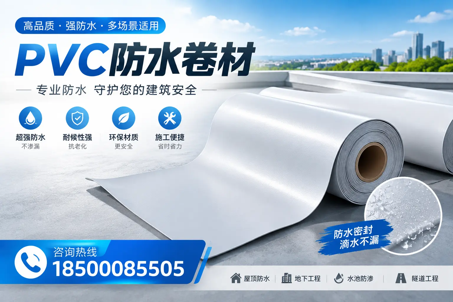 PVC防水卷材的市场竞争分析，郑州品牌选择参考
